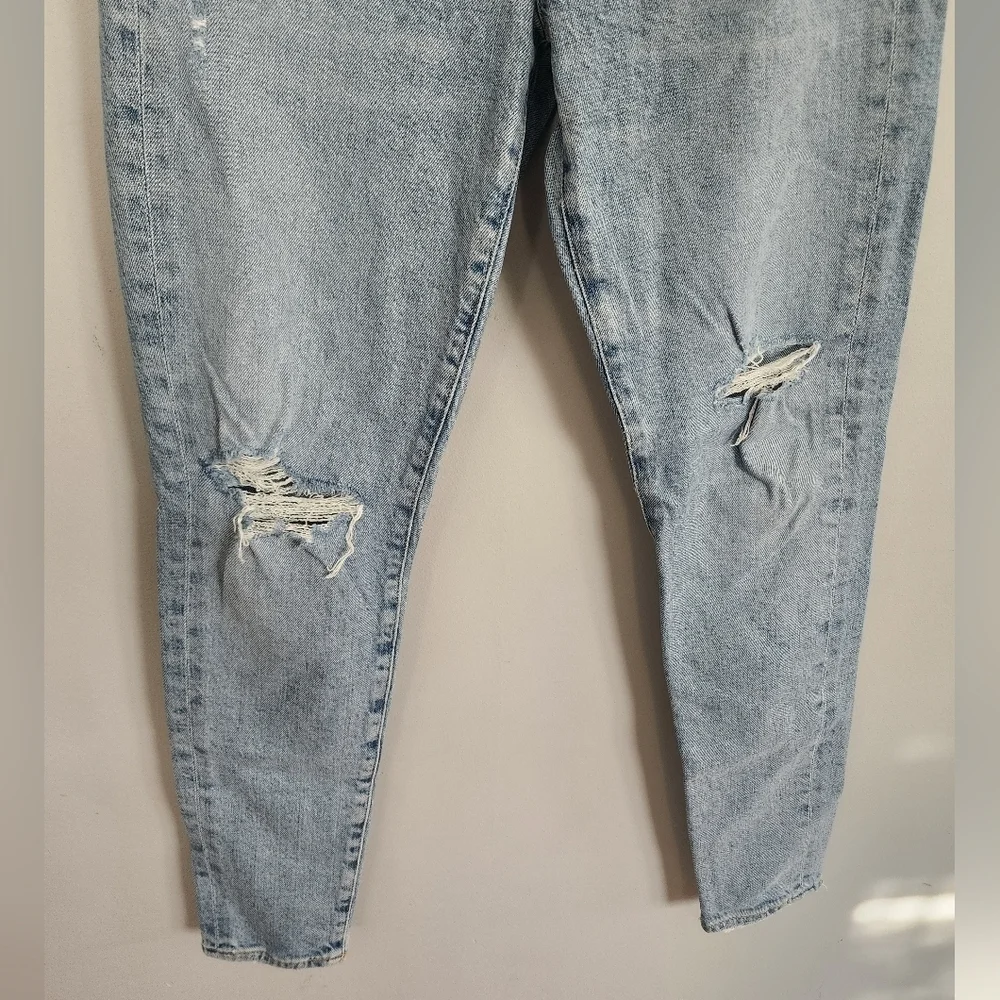 AGOLDE light blue wash distressed skinny jeans size 26 - Picture 3 of 7